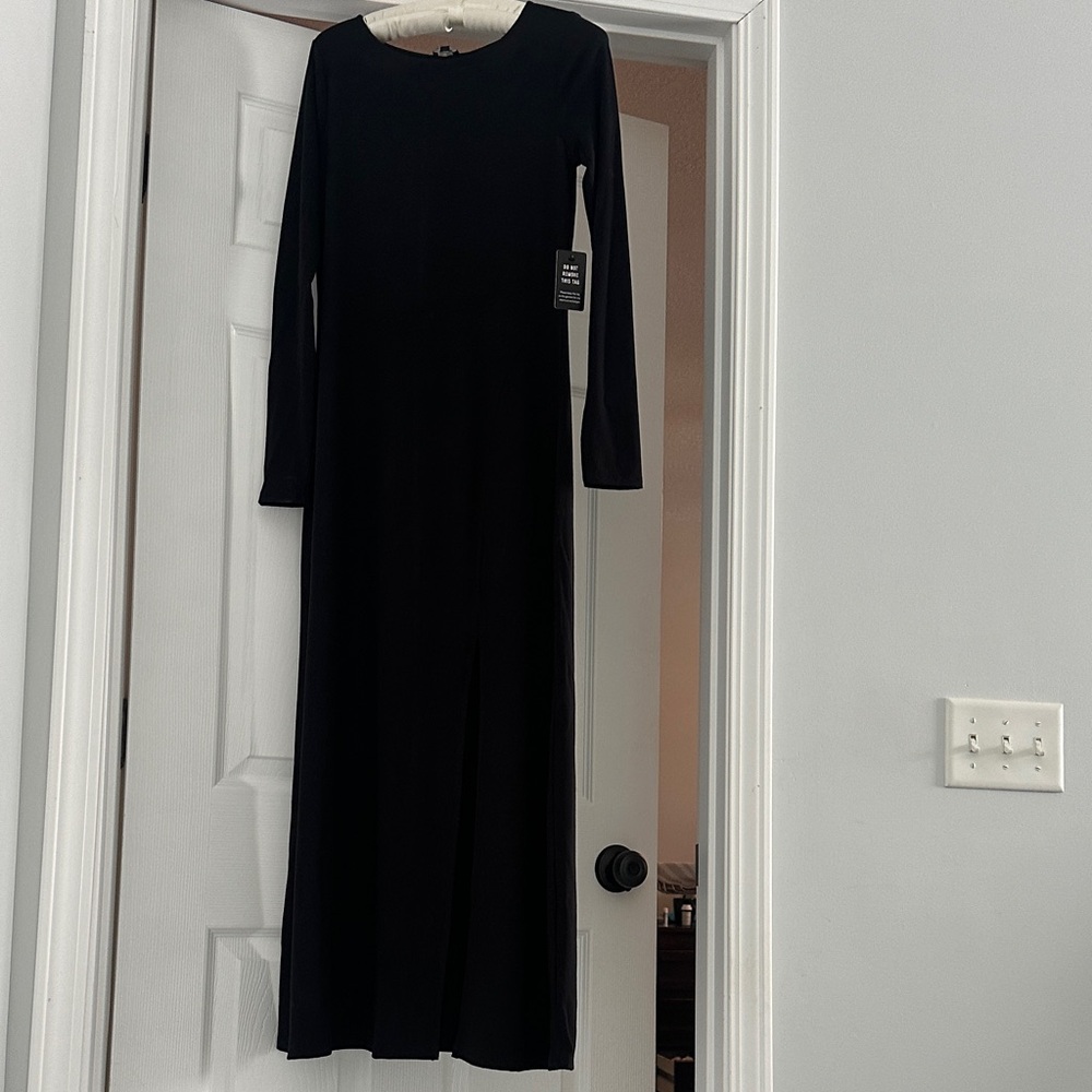 Express Classic Black Long Sleeve Dress